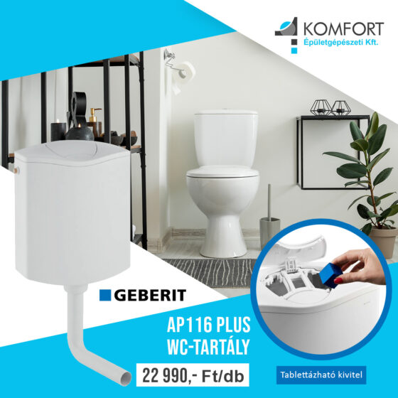 🚽 Megbízható, modern, praktikus – Geberit AP116 Plus WC-tartály most csak 22 990 Ft/db áron! 💧