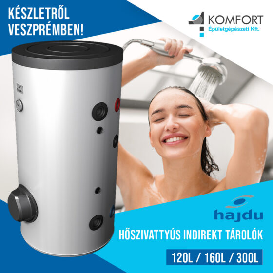 🔥 Hajdu hőszivattyús indirekt tárolók KÉSZLETRŐL Veszprémben! 🔥