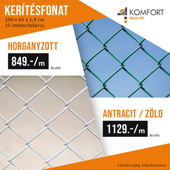 🛠️ Tartós, praktikus és gazdaságos – kerítésfonat többféle kivitelben! 🛠️