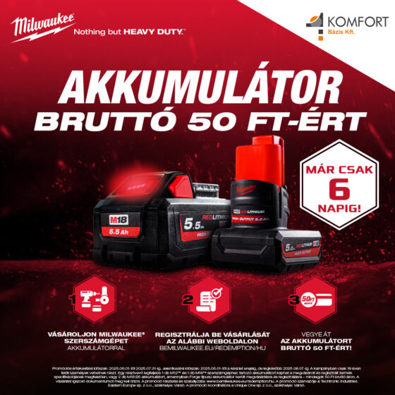 🔋 MILWAUKEE AKKUMULÁTOR BRUTTÓ 50 FT-ÉRT?! IGEN! 🔧
