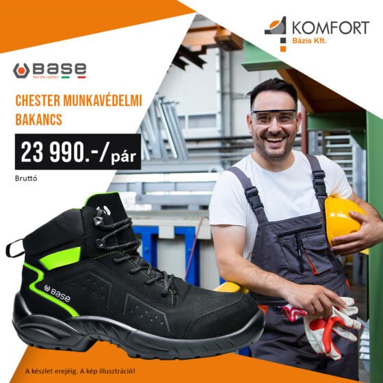 BASE CHESTER – a bakancs, ami minden terepen helytáll! 👷‍♂️