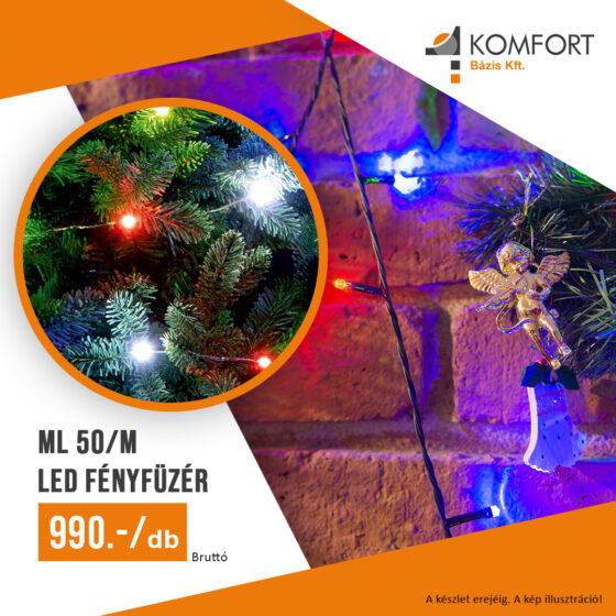 ✨ ML 50/M LED fényfüzér – hangulatfény fillérekért! ✨