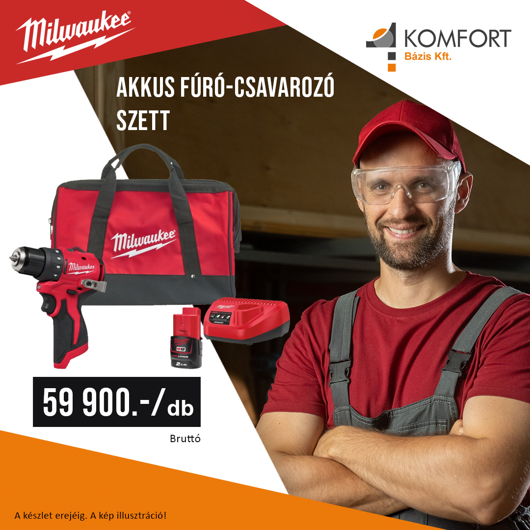 🔧 Milwaukee erő a kezedben – kompakt méretben! 🔥