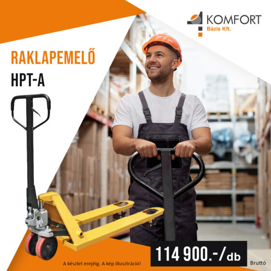 🚜 Erő, amit kézben tarthatsz – Raklapemelő HPT-A! 💪