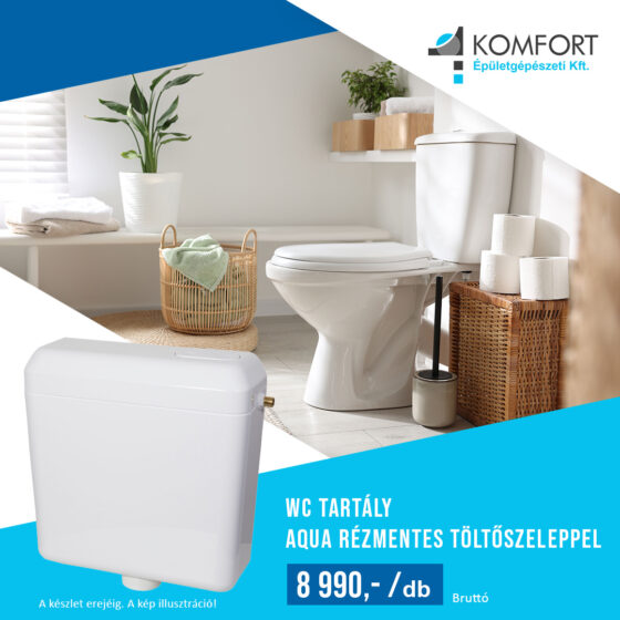 🚽 Aqua WC tartály rézmenetes töltőszeleppel – STY-700-R 🚽 Megbízható, halk és hosszú élettartamú megoldás!