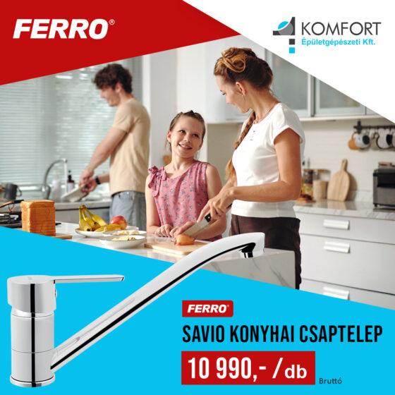 💧 Ferro Savio BSV4 konyhai csaptelep – most mindössze 10 990 Ft! 💧