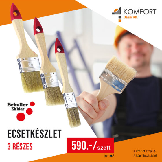 🎨 Schuller Ecsetkészlet – 3 részes