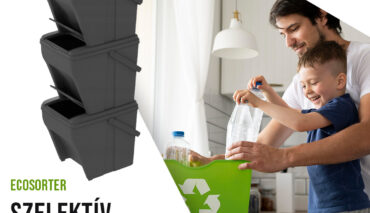 ♻️ Ecosorter – 3 részes szelektív hulladékgyűjtő, 25 L ♻️ Tedd kényelmessé és átláthatóvá az otthoni szelektálást!