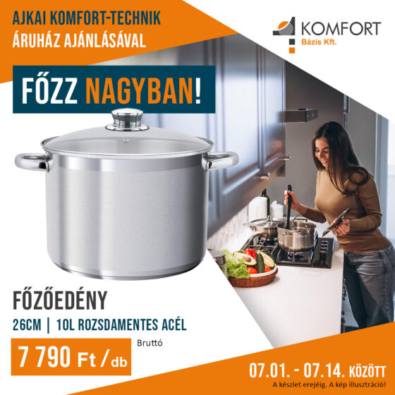 🍲 Nagy családi ebéd? Befőzés? Főzés nagyobb mennyiségben?