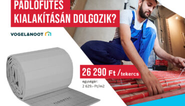🔥 FLOORTEC Tacker rendszerlemez – praktikus megoldás padlófűtéshez!