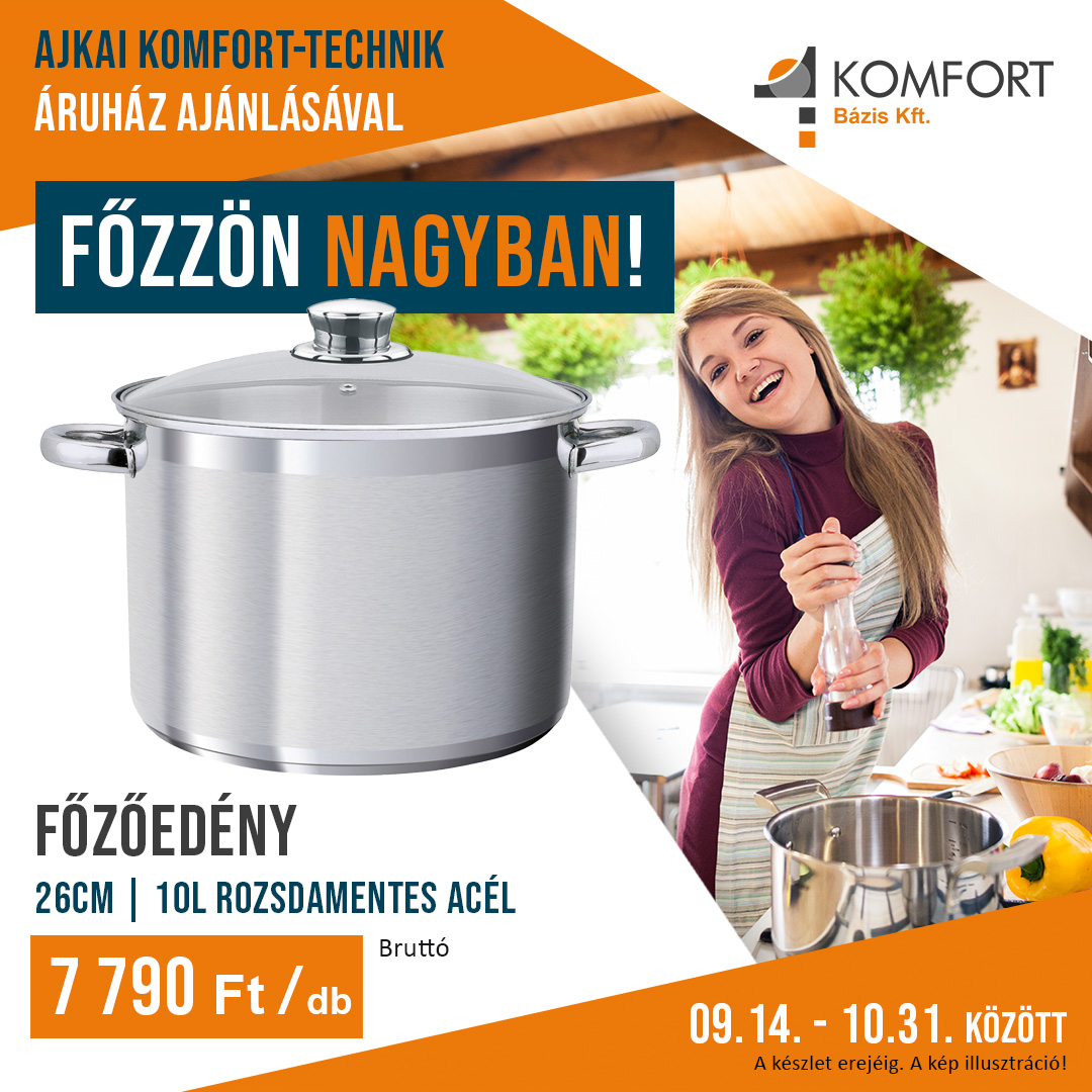 🍲 Nagy családi ebéd? Befőzés? Főzés nagyobb mennyiségben?