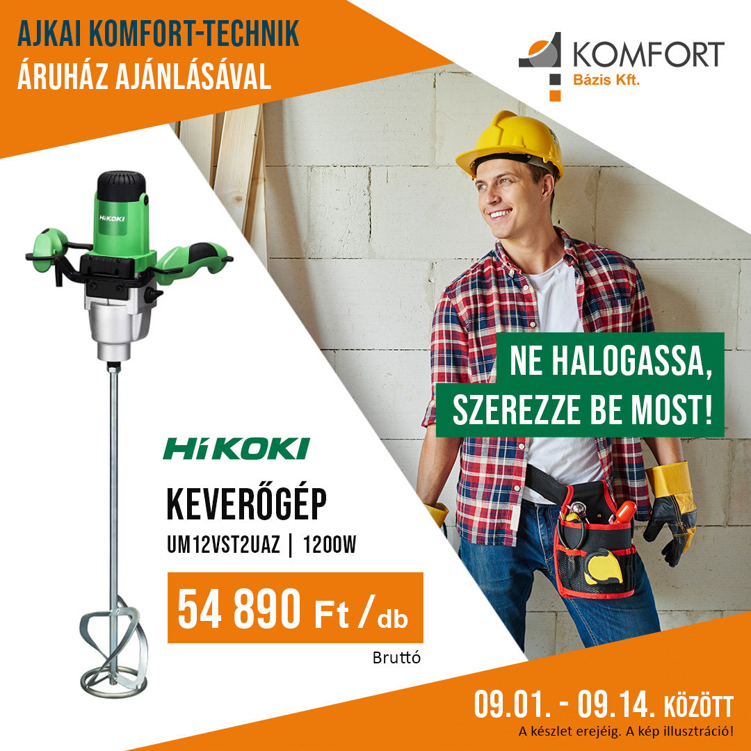 🛠️ Erőteljes keverés, megbízható HiKOKI minőség!