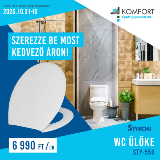 🚽 Kényelmesebb és praktikusabb WC a fürdőszobában!