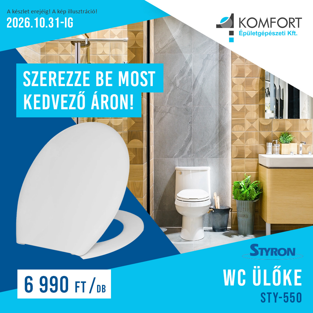 🚽 Kényelmesebb és praktikusabb WC a fürdőszobában!
