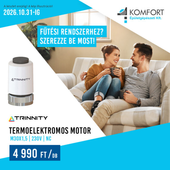 ⚙️ MEGBÍZHATÓ VEZÉRLÉS A FŰTÉSI RENDSZERHEZ – TRINNITY TERMOELEKTROMOS MOTOR!