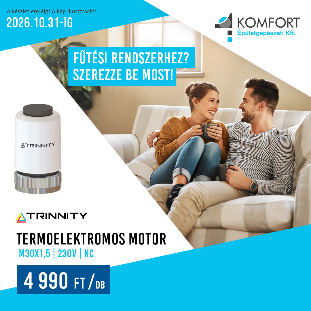 ⚙️ MEGBÍZHATÓ VEZÉRLÉS A FŰTÉSI RENDSZERHEZ – TRINNITY TERMOELEKTROMOS MOTOR!