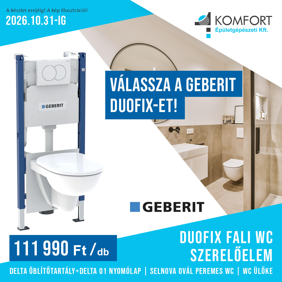 🚽 Geberit DUOFIX FALI WC SZERELŐELEM – MEGBÍZHATÓ ALAP A FALI WC-HEZ!