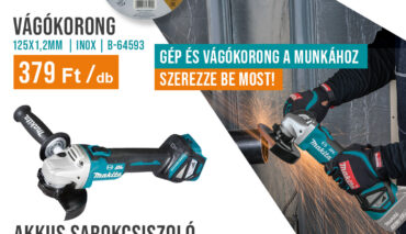 🔧 MAKITA ERŐ A MUNKÁHOZ – GÉP ÉS VÁGÓKORONG EGYÜTT! 🔋