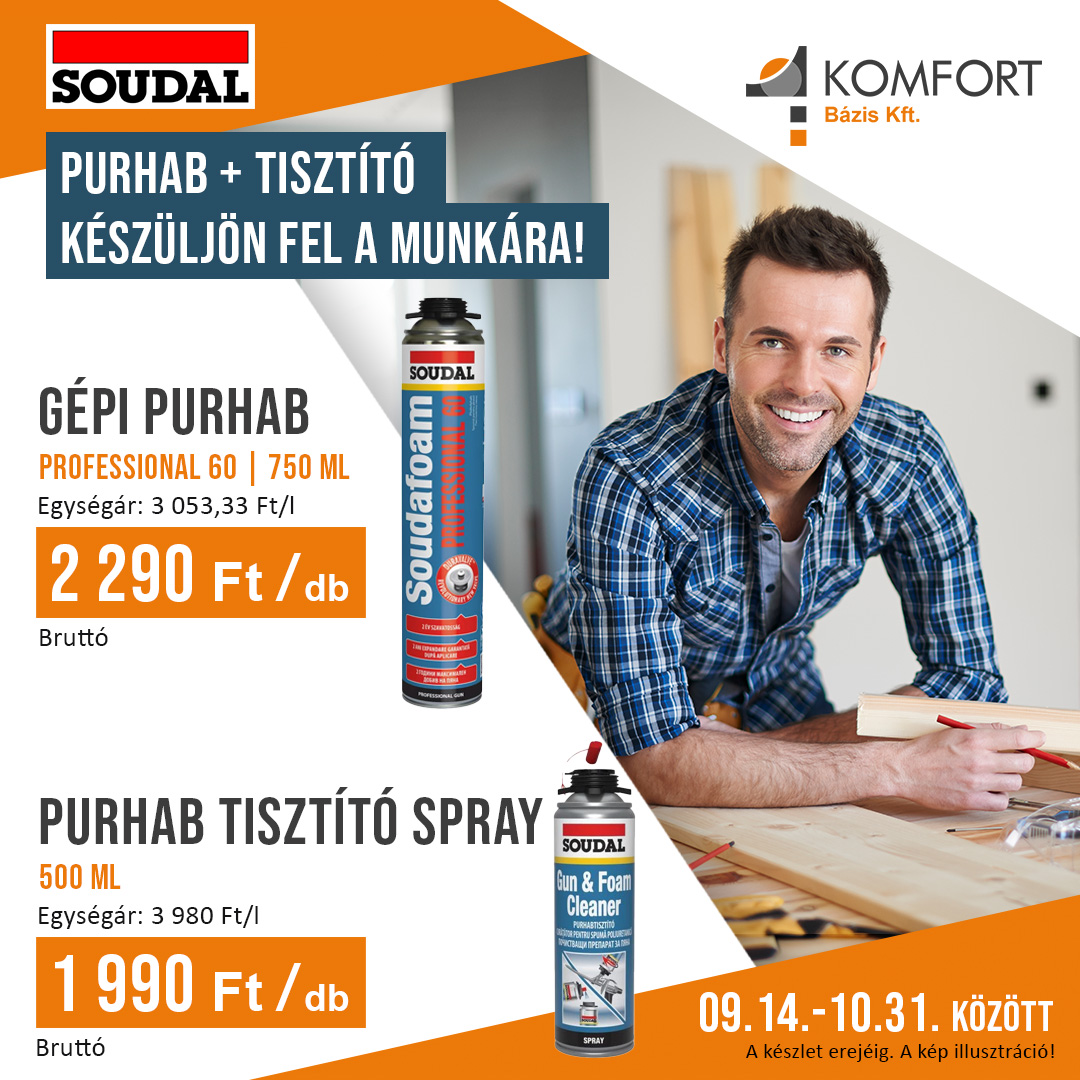 🛠️ SOUDAL PURHAB ÉS TISZTÍTÓ – MINDEN, AMI A MUNKÁHOZ KELL!